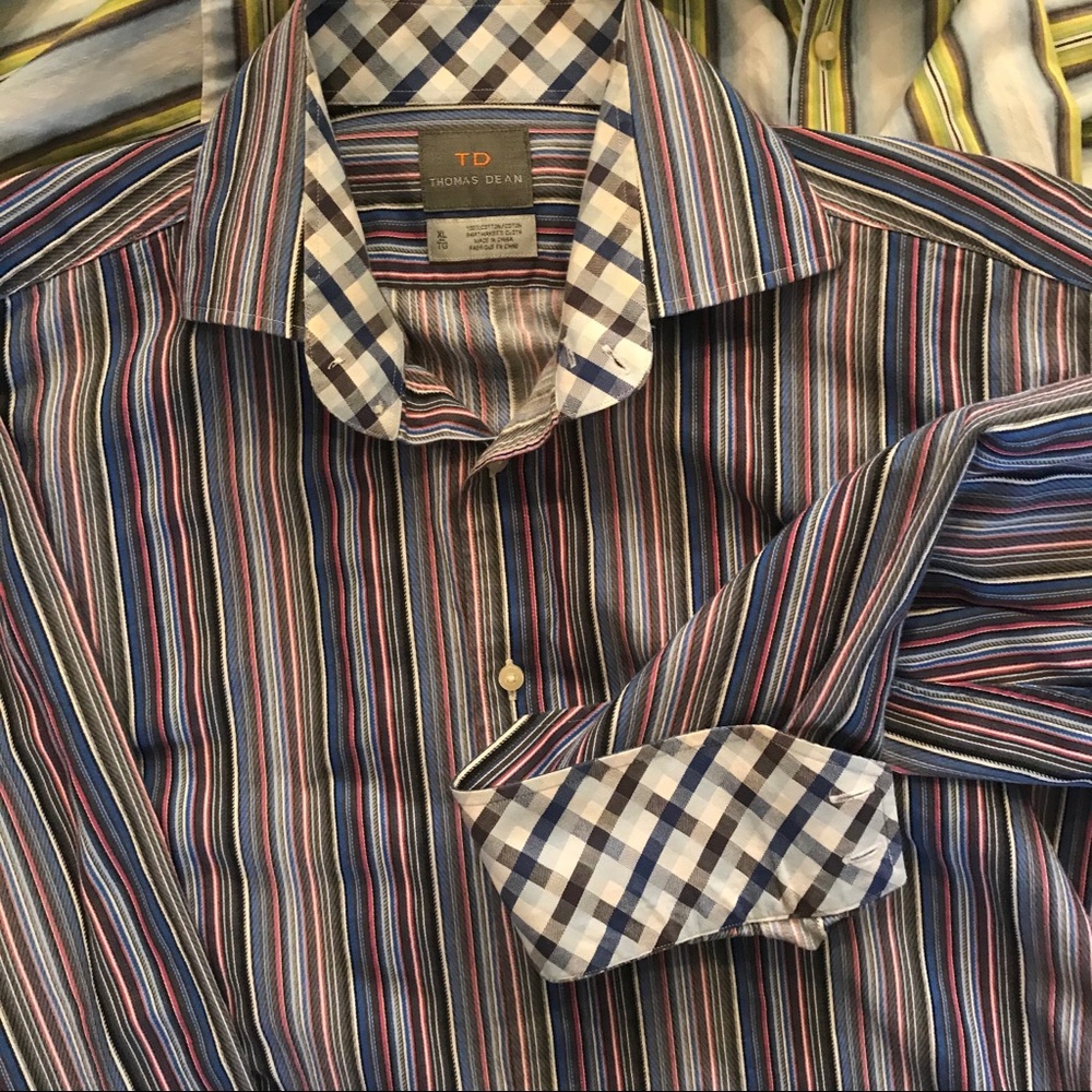 Thomas Dean - Button Up Very Fine Shirts 3 Pack-XL - Picture 5 of 8